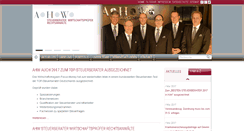 Desktop Screenshot of ahw-steuerberater.de